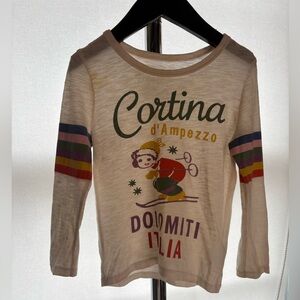 Peek Kids “Cortina d’Ampezzo” Long Sleeve Graphic Tee XS (2–3 Years)